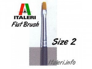 Italeri Size 2 Synthetic Flat Brush