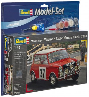 Model set Mini Cooper Winner Rally Monte Revell