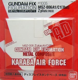 Gundam Metal composite MSZ-006A1/C1 Z Plus Karaba Air Force Stand