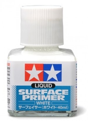 Liquid Surface Primer White Tamiya