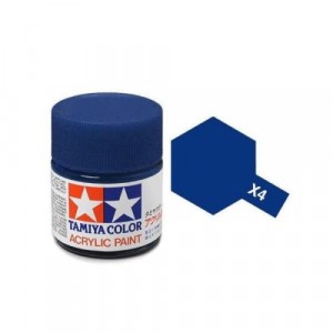 Tamiya Color Acrylic Paint (Gloss) – Colori lucidi. Mini X - 4 Blue