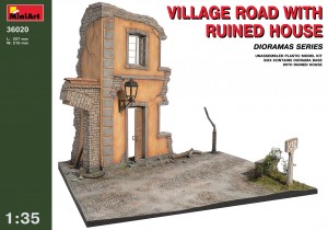 Village Road w/Ruined House by MiniArt