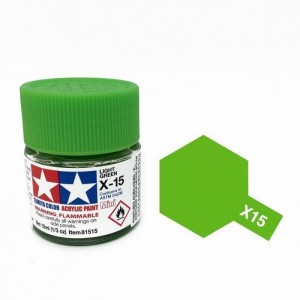X-15 Light Green. Tamiya Color Acrylic Paint (Gloss) – Colori lucidi  